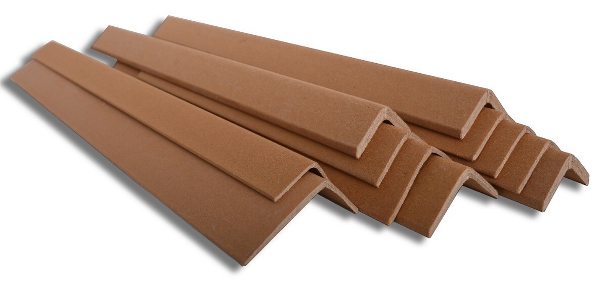 Cardboard edge protectors in 35 x 35, 50 x 50 and 75 x 75mm profiles