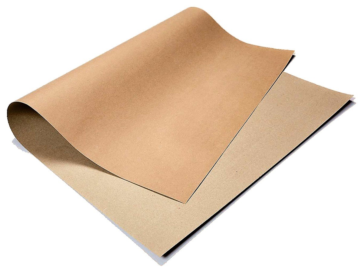 Anti-slip sheet, 1170mm by 970mm kraft paper, shown curled at one corner